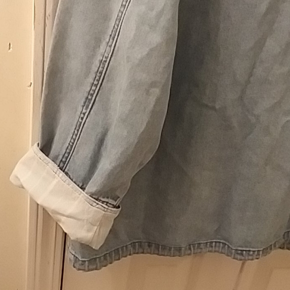 90's y2k Vintage Soft puffy Denim Jacket - Picture 5 of 8